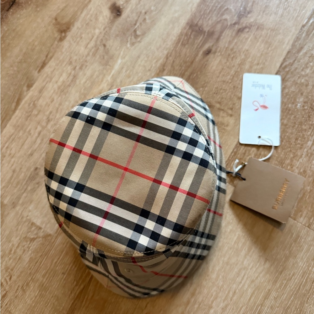 COPY - Burberry Beige Check Bucket Hat - Picture 4 of 5